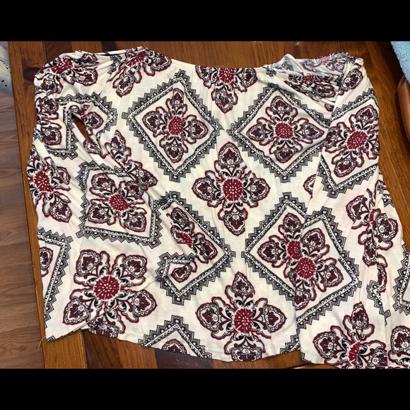 Charlotte Russ off shoulder bell sleeves top Sz S - Picture 5 of 7